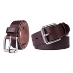 Italian Leather Belt 2062 // Brown (32)