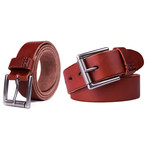 Italian Leather Belt 2063 // Cognac (32)