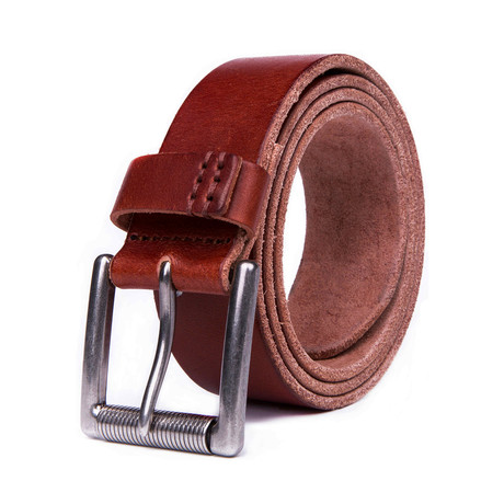 Italian Leather Belt 2063 // Cognac (32)