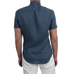 Richard Short-Sleeve Button Down // Blue (XS)