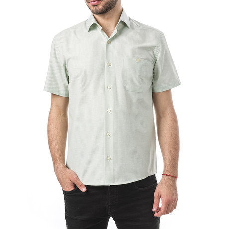 Claudio Short-Sleeve Button Up // Green (XS)