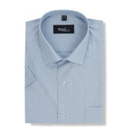 Corelli Short-Sleeve Button Up // Blue (XS)