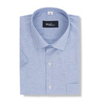 Ralph Short-Sleeve Button Up // Blue (XL)