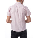 Monte Short-Sleeve Button Up // Pink (2XL)