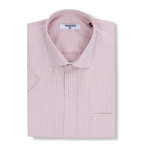 Monte Short-Sleeve Button Up // Pink (2XL)