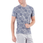 Patterned T-Shirt // Gray Melange (M)