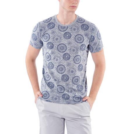 Patterned T-Shirt // Gray Melange (S)