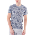 Patterned T-Shirt // Gray Melange (S)