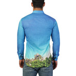 Fibonacci Exotic Dress Shirt // Blue (XL)
