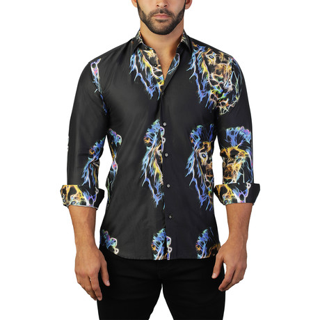 Fibonacci Lion EDC Dress Shirt // Multicolor (S)