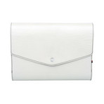 White Leather A5 Cover + Notebook