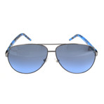 Unisex 71-S U60-I5 Sunglasses // Dark Gray + Blue Havana
