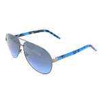 Unisex 71-S U60-I5 Sunglasses // Dark Gray + Blue Havana