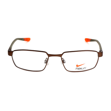 Men's 4274 246 Optical Frames // Satin Walnut + Total Orange