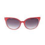 Love Moschino // Women's MO68103S 03S Sunglasses // Red + White