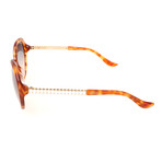 Love Moschino // Women's MO765 2 Sunglasses // Tortoise + Gold