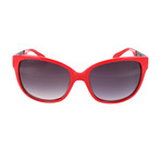 Love Moschino // Women's MO80203 3 Sunglasses // Red + Black