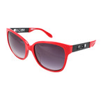 Love Moschino // Women's MO80203 3 Sunglasses // Red + Black