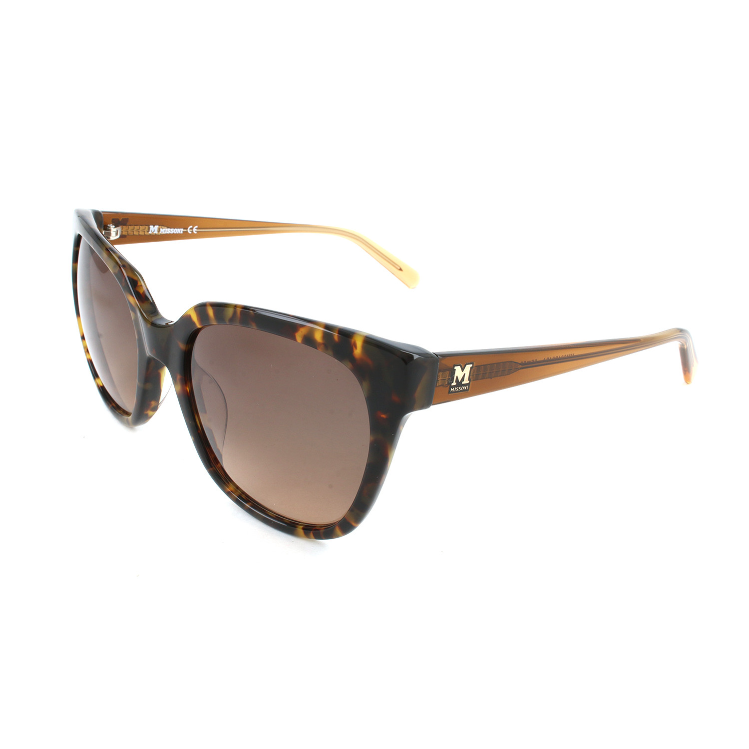 M Missoni // Women's MM661 S04SA Sunglasses // Brown - Designer ...