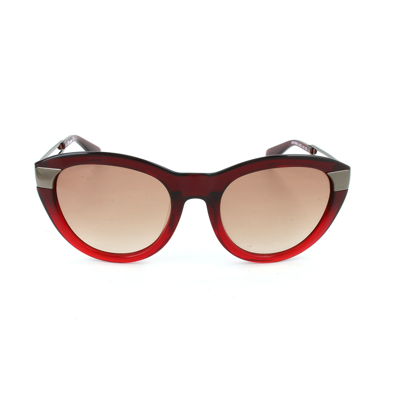 M Missoni // Women's MM572 S06SA Sunglasses // Red + Gunmetal ...