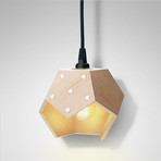 Modular Magnetic Pendant Lamp // Concrete + Wood (Duo)