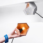 Duo Modular Magnetic Lamp // Concrete + Wood