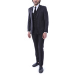 Sanders 3-Piece Slim-Fit Suit // Smoke (Euro: 52)