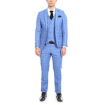 Hamilton 3-Piece Slim-Fit Suit // Blue (Euro: 52)