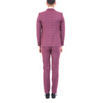 Jackson 3-Piece Slim-Fit Suit // Burgundy (Euro: 44)