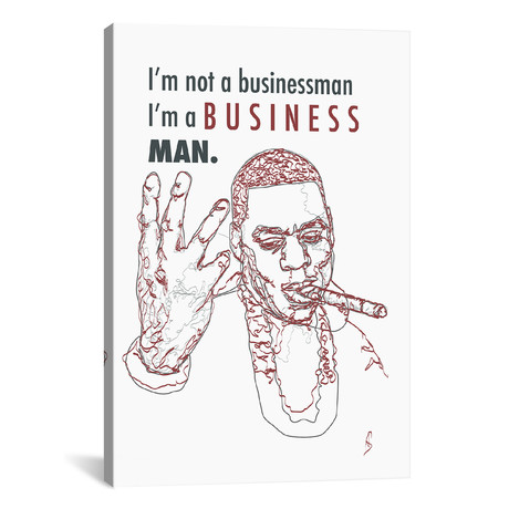 Jay-Z - Business Man // GNODpop (18"W x 26"H x 0.75"D)