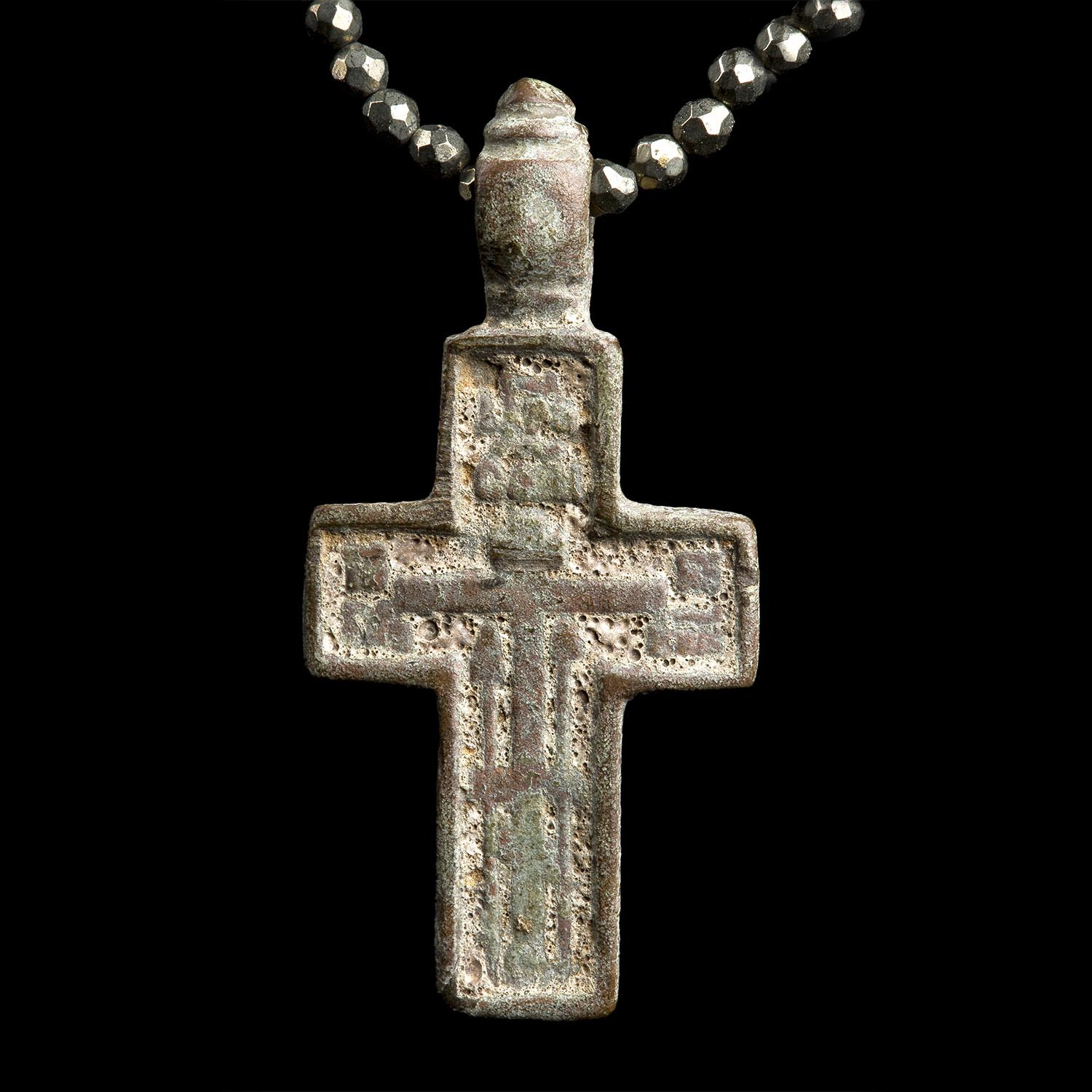 Bronze Cross Pendant Late Medieval Epoch Ca 15 17th Century Ce