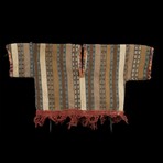 Complete Nazca Pre-Colombian Poncho With Red Fringe // Peru Ca. 200-600 CE