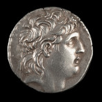 Antiochus VII Euergetes Sidetes Silver Tetradrachm // Seleucid Kingdom Ca.138 to 129 BCE