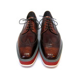Platform Wing Tip Shoes // Burgundy (US: 7.5)