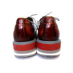 Platform Wing Tip Shoes // Burgundy (US: 7.5)