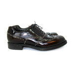 Studded Wing Tip Shoes // Brown (US: 7)