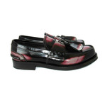 Patent Leather Tassel Loafers Shoes // Black (US: 7)