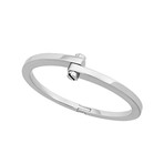 Vintage Cartier 18k White Gold Bypass Bangle