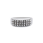 Estate 18k White Gold Diamond Ring // Ring Size: 7.5