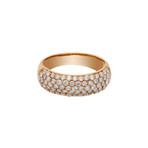 Estate 18k Rose Gold Diamond Ring // Ring Size: 11