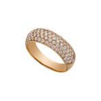 Estate 18k Rose Gold Diamond Ring // Ring Size: 11