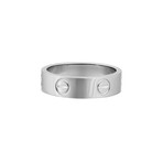 Vintage Cartier 18k White Gold Love Ring // Ring Size: 6.25