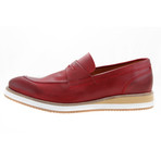 MT0134 // Wedge Moccasin // Red (Euro: 44)
