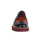MT2271 // Brogue Shoe // Black + Tan + Bordeaux (Euro: 41)