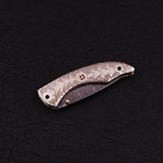 Handmade Damascus Folding Knife // 2778
