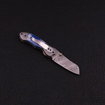 Handmade Damascus Folding Knife // 2780