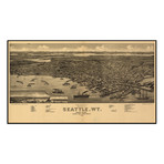 Seattle, 1884 (13"W x 7.25"H)