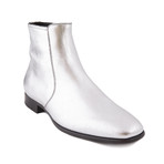 Men's Chelsea Argento Leather Ankle Boots // Silver (US: 10)
