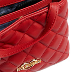 Quilted Leather Shoulder Bag v2 // Gold Strap