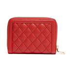Quilted Leather Wallet V3 // Red